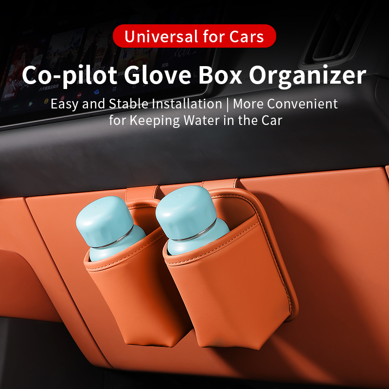 Leather Driving Glove - Car Glove Box Hanging Storage Organizer