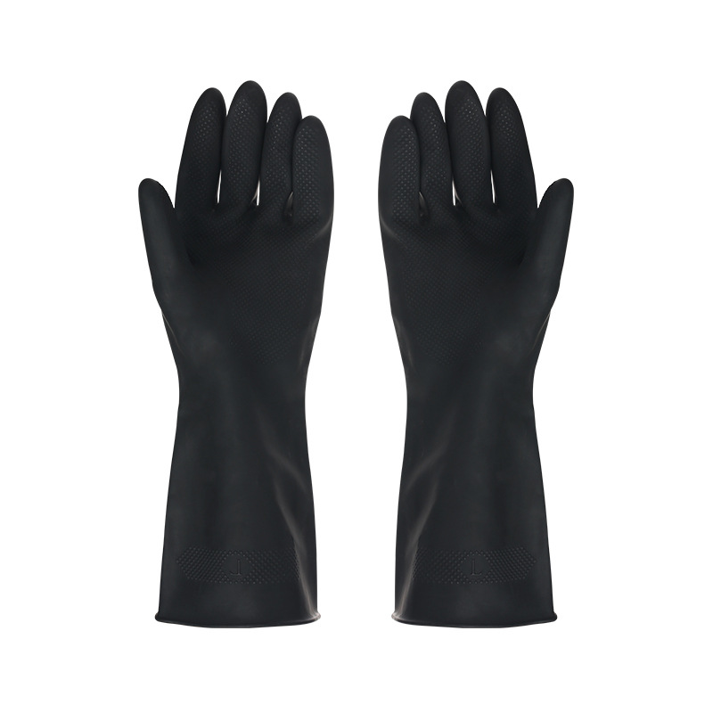1 Pair Black Gloves Home Washi - Dish Glove Rubber recension och pris