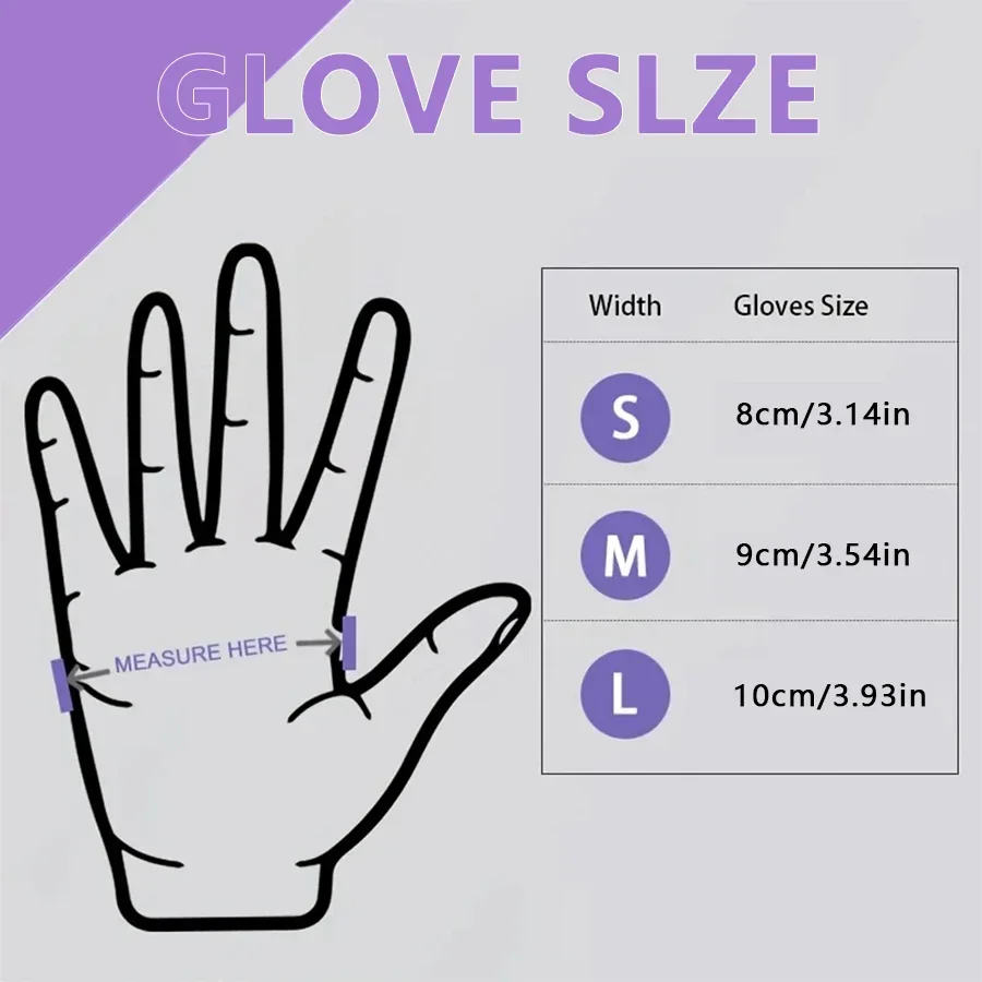 10/20/50/100PCS Purple Disposa - Nitrile Mechanic Glove recension och pris
