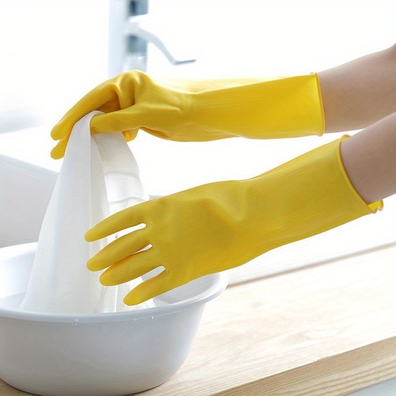 1Pairs(2pcs) Rubber Gloves Was - Dish Glove Rubber recension och pris