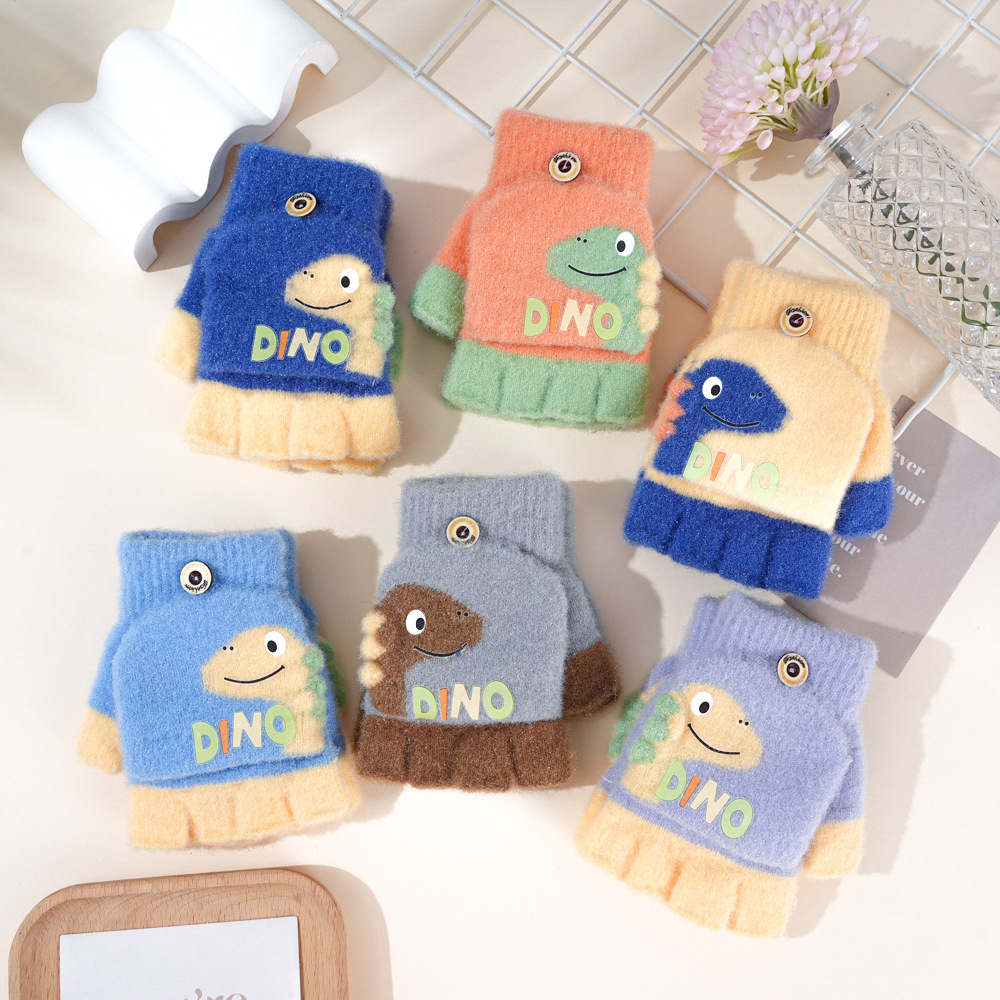 Winter Knitting Cute Dinosaur  - Winter Glove Insulated recension och pris