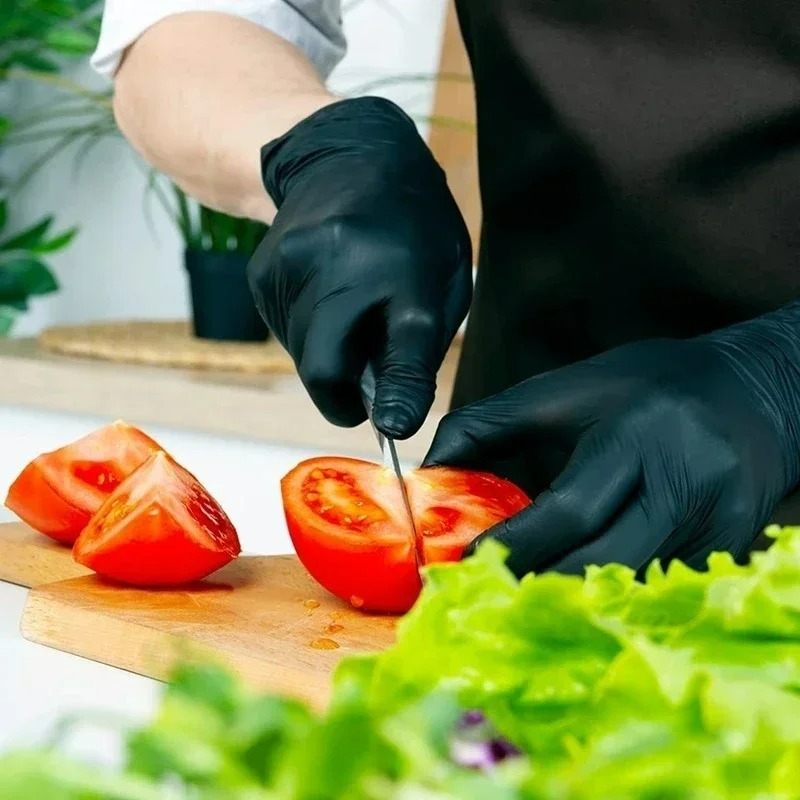 Black Nitrile Gloves Disposabl - Nitrile Mechanic Glove recension och pris