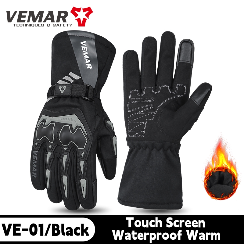 VE-01 Waterproof Winter Motorc - Winter Glove Insulated recension och pris