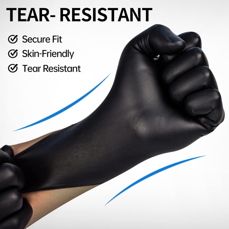 100PCS Black Nitrile Gloves Di - Nitrile Mechanic Glove recension och pris