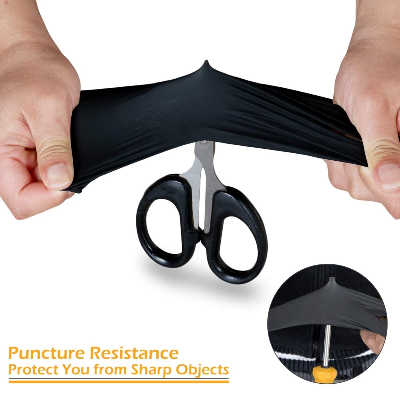 100PCS Black Nitrile Gloves Di - Nitrile Mechanic Glove recension och pris